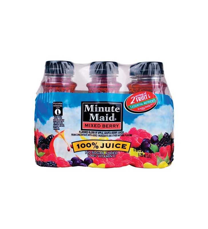 Minute Maid 100% Mixed Berry Juice, 10 Fl. Oz., 6 Count