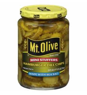 Mt. Olive Mini Stuffers Hamburger Dill Chips 24 fl. oz. Jar