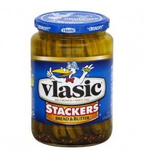 Vlasic Stackers Bread & Butter Pickles 24 Fl Oz Jar