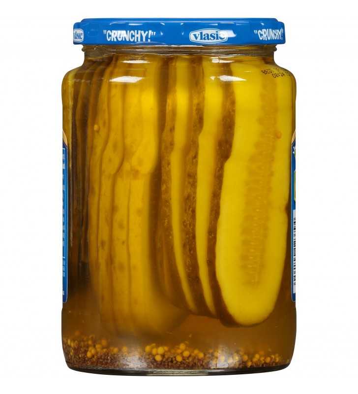 Vlasic Stackers Bread Butter Pickles 24 Fl Oz Jar