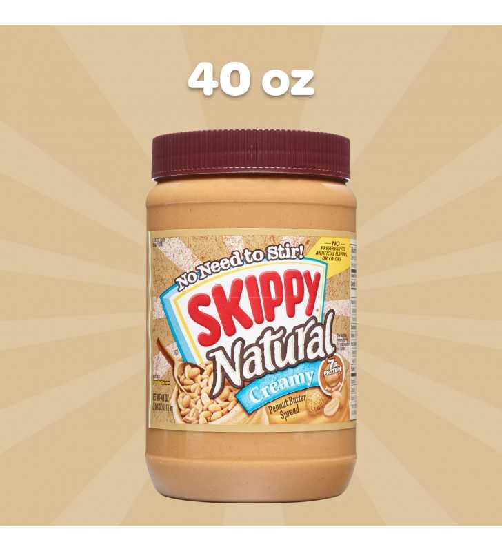 SKIPPY Natural Creamy Peanut Butter, 40 oz