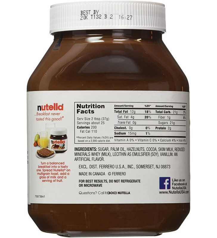 Nutella Chocolate Hazelnut Spread, 33.5 ounce