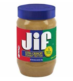 Jif Extra Crunchy Peanut Butter, 40-Ounce