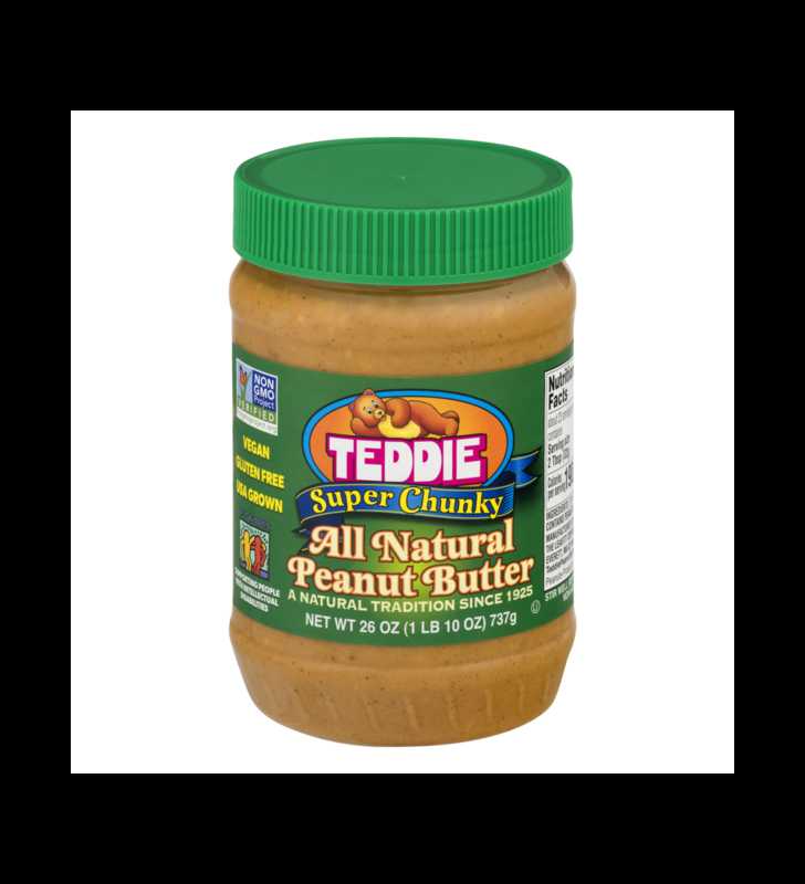 Natural Smooth Peanut Butter - Teddie Natural Peanut Butter