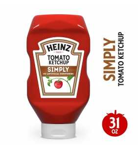 Heinz Simply Heinz Tomato Ketchup, 31 oz Bottle