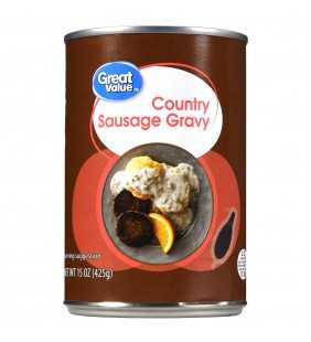 Great Value Country Sausage Gravy, Canned, 15.0 oz