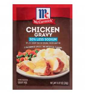 McCormick 30% Less Sodium Chicken Gravy Mix, 0.87 oz