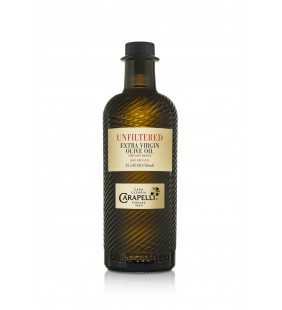 Carapelli Unfiltered Organic Extra Virgin Olive Oil: First Cold-Pressed EVOO, 25.36 fl oz (750ml)