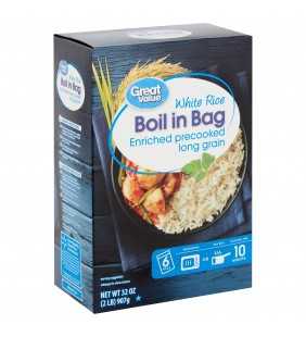 Great Value Boil in Bag White Rice, 6 count, 32 oz