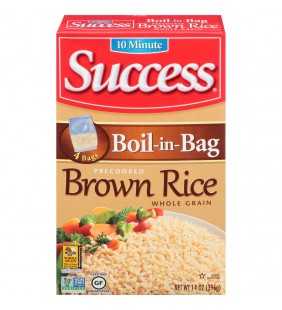 Success Boil-in-Bag Brown Rice, 14 oz Box