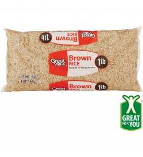 Great Value Brown Rice, 16 oz