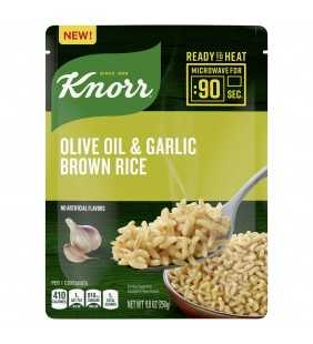 Knorr Ready to Heat Meal Maker for a quick and easy side Olive Oil and Garlic Brown Rice ready in just 90 seconds 8.8 oz