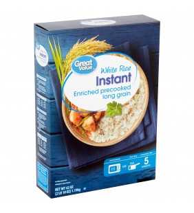 Great Value Instant White Rice, 42 oz