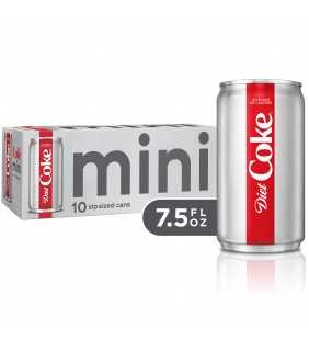 Diet Coke Soda Soft Drink, 7.5 fl oz, 10 Pack