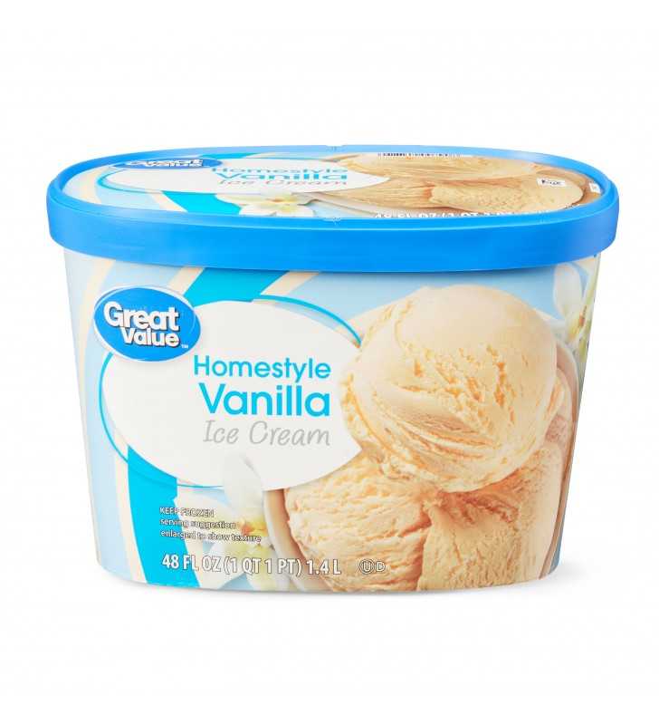 Great Value Vanilla Ice Cream Cups, 3 fl oz, 12 Count