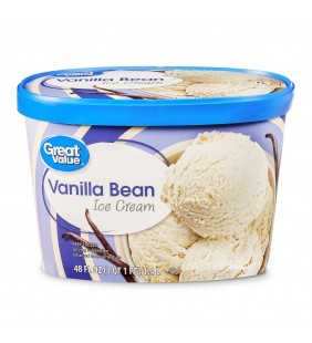 Great Value Vanilla Bean Ice Cream, 48 fl oz