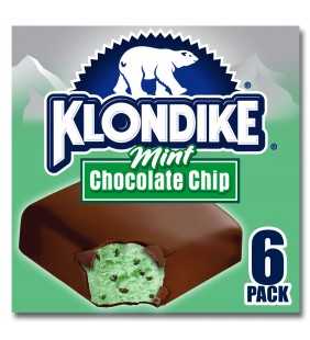 Klondike Ice Cream Bars Mint Chocolate Chip 6 ct