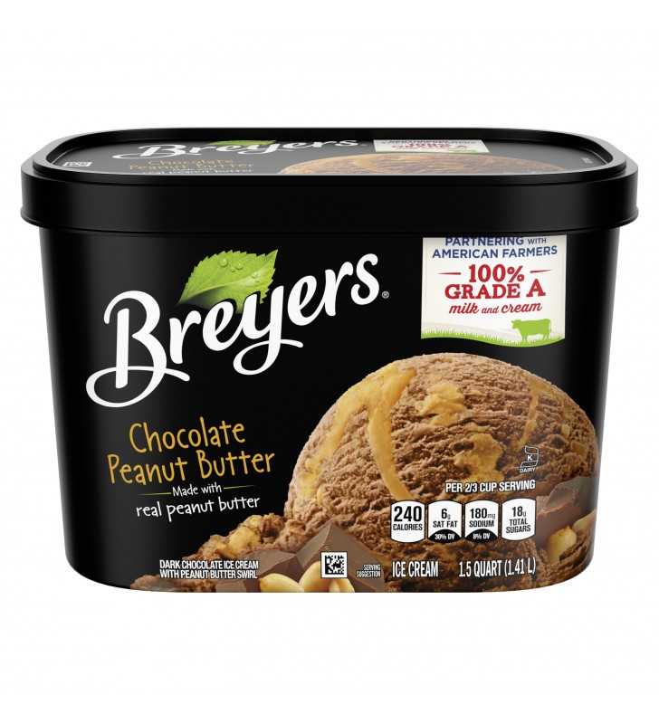 Breyers Original Ice Cream Chocolate Peanut Butter 48 oz