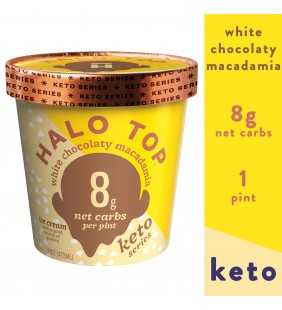 Halo Top White Chocolate Macadamia Frozen Dessert Pint , 16 fl oz