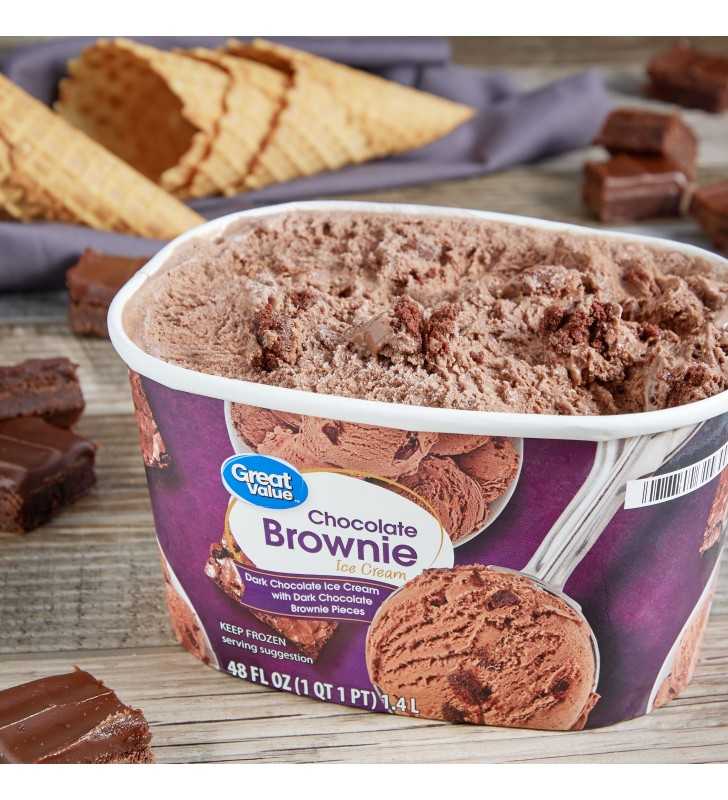 Great Value Chocolate Light Ice Cream, 56 fl oz