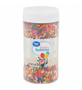 Great Value Rainbow Sprinkles, 9 oz