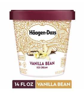 HAAGEN-DAZS Ice Cream, Vanilla Bean, 14 Fl. Oz. Cup | No GMO Ingredients | No rBST | Gluten Free