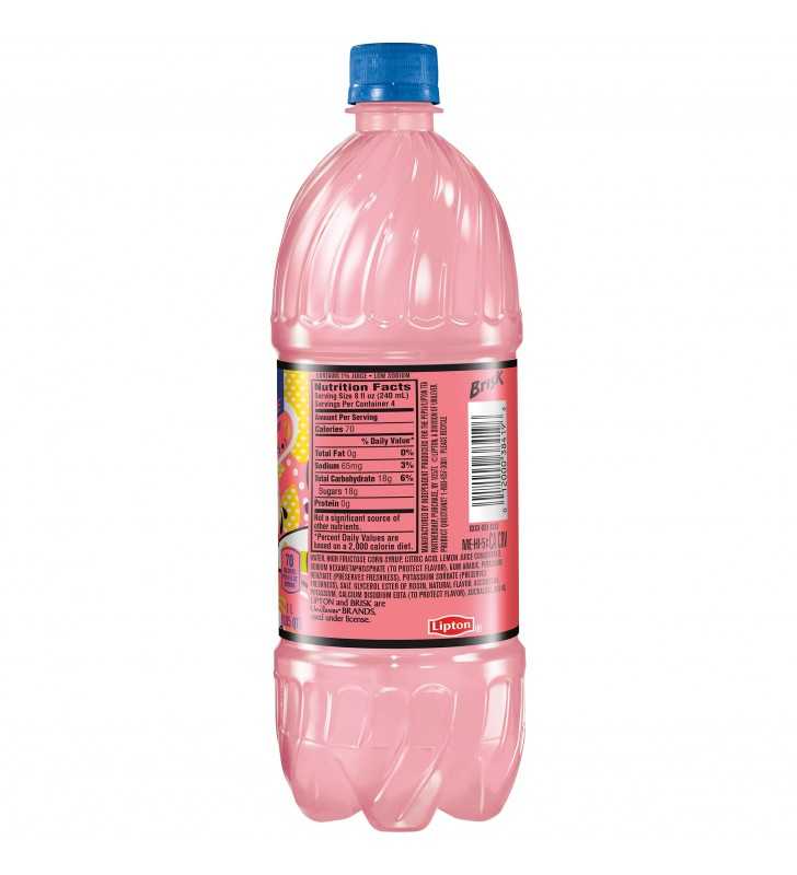 Brisk Pink Lemonade Juice 33 8 Fl Oz