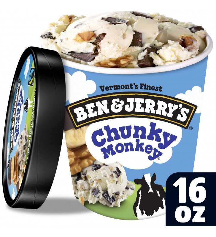 Ben & Jerry's Chunky Monkey Ice Cream, 16 Oz