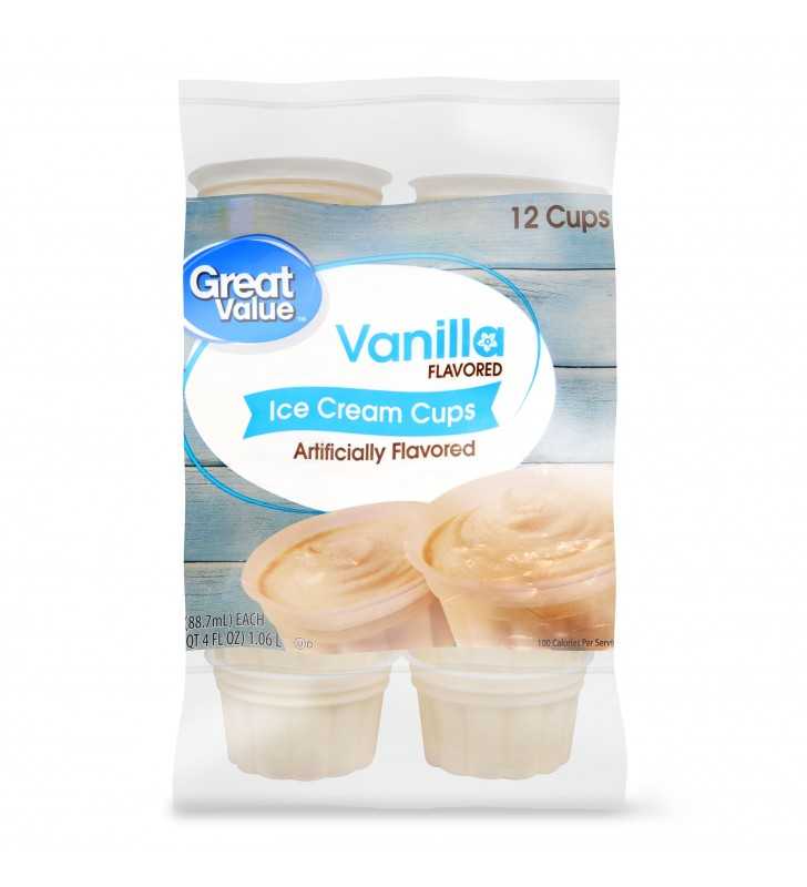 Vanilla Cream Plastic Cups, 16oz, 50ct