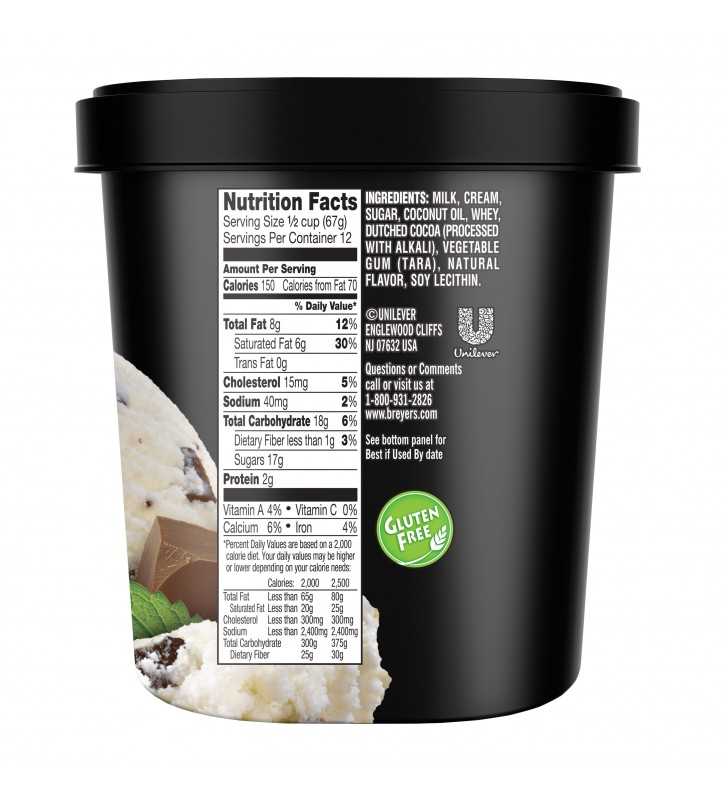 Breyers Mint Chocolate Chip Ice Cream 48 Fl Oz Tub