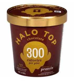 Halo Top Chocolate Light Ice Cream Pint , 16 fl oz