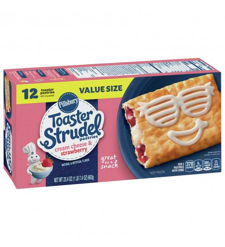 Pillsbury Toaster Strudel Cream Cheese & Strawberry 12 Ct 23.4 Oz