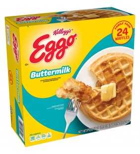 Kellogg's Eggo, Frozen Waffles, Buttermilk, Family Pack, 29.6 Oz