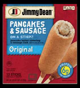 Jimmy Dean® Pancakes and Sausage on a Stick, Original, 12 Count (Frozen)