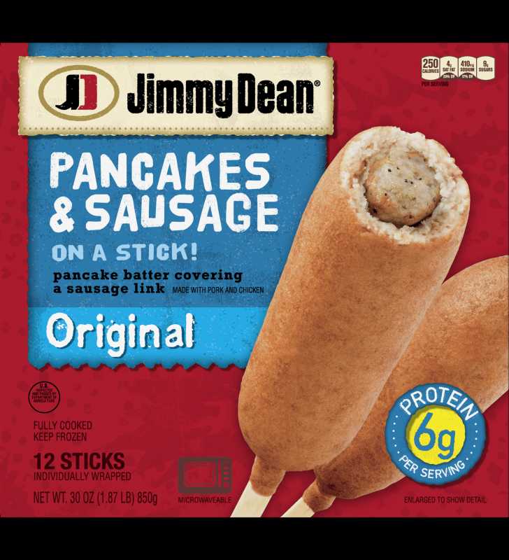 Jimmy Dean® Pancakes and Sausage on a Stick, Original, 12 Count (Frozen)