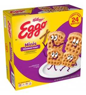 Kellogg's Eggo Mins, Frozen Waffles, Cinnamon Toast, Family Pack, 25.8 Oz