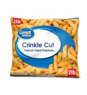 Great Value Crinkle Cut French Fried Potatoes, 32 oz