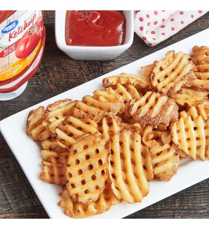 Great Value Waffle Cut French Fried Potatoes, 24 oz (Frozen) 