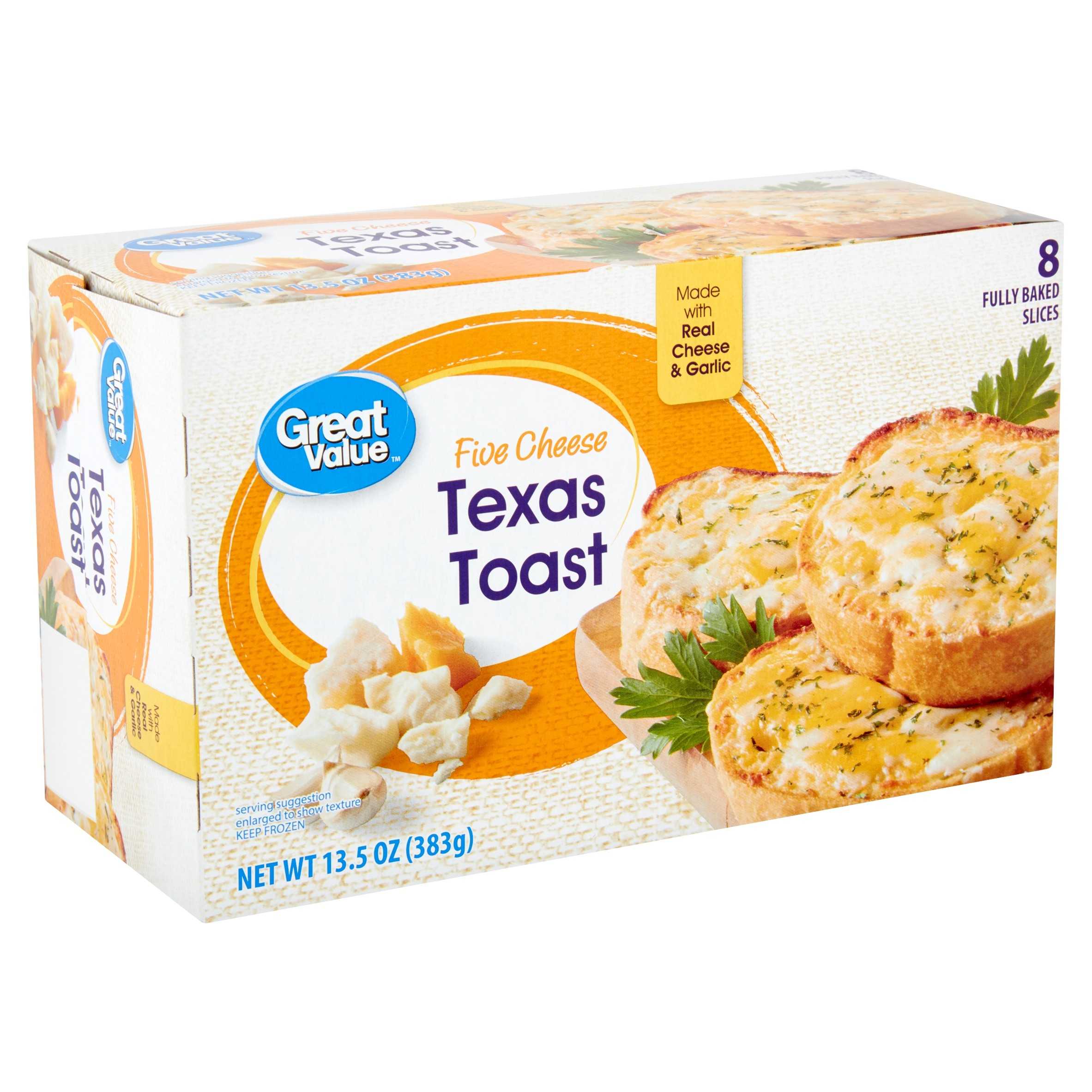 Great Value Five Cheese Texas Toast, 8 count, 13.5 oz