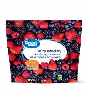 Great Value Frozen Whole Berry Medley, 16 oz