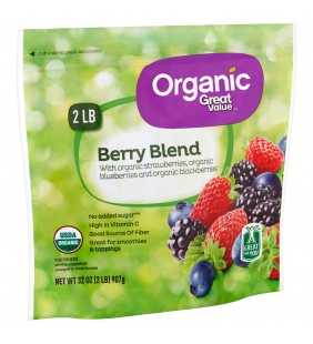 Great Value Organic Frozen Berry Blend, 32 oz