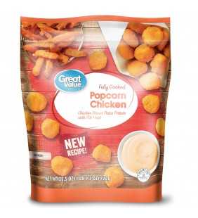 Great Value Fully Cooked Popcorn Chicken, 25.5 oz