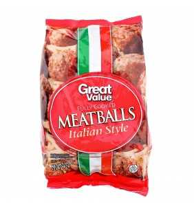 Great Value Fully Cooked Italian Style Meatballs, 32 oz