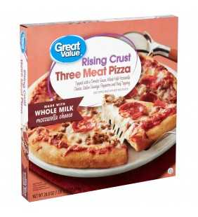 Great Value Rising Crust Three Meat Pizza, 28.8 oz