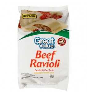 Great Value Beef Ravioli, 25 oz