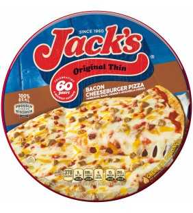 JACK'S Original Thin Crust Bacon Cheeseburger Frozen Pizza 15.4 oz. Pack 15.4 oz.