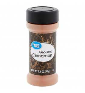 Great Value Ground Cinnamon, 2.5 oz