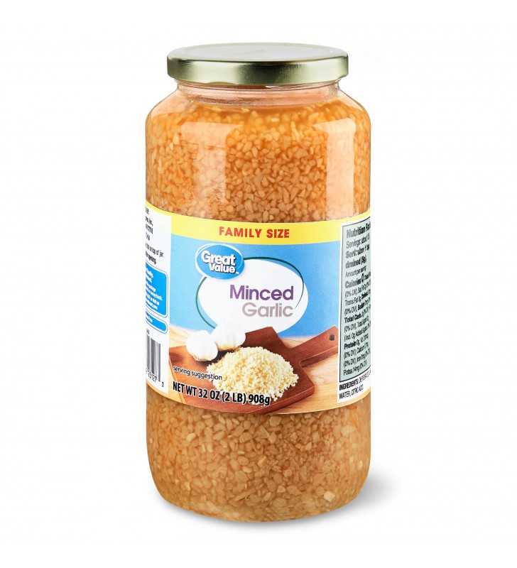 Great Value Minced Garlic in Water Family Size, 32 oz