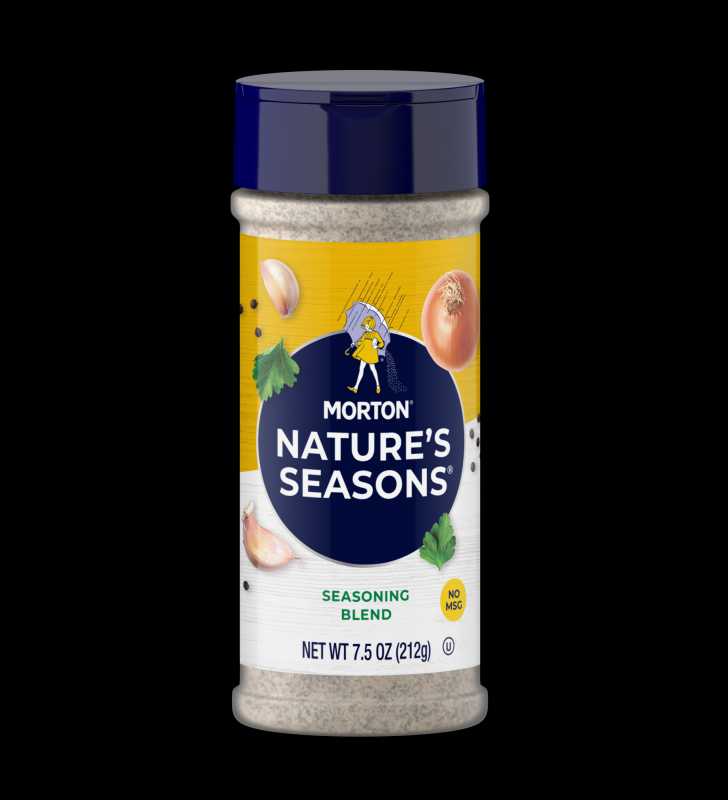 Morton Nature's Seasons Seasoning Blend – Savory Blend of Spices for  Lighter Fare, 7.5 OZ Canister