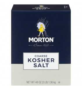 Morton Coarse Kosher Salt – For Everyday Cooking, Grilling, Brining, and as a Margarita Salt Rimmer, 3 LB Box